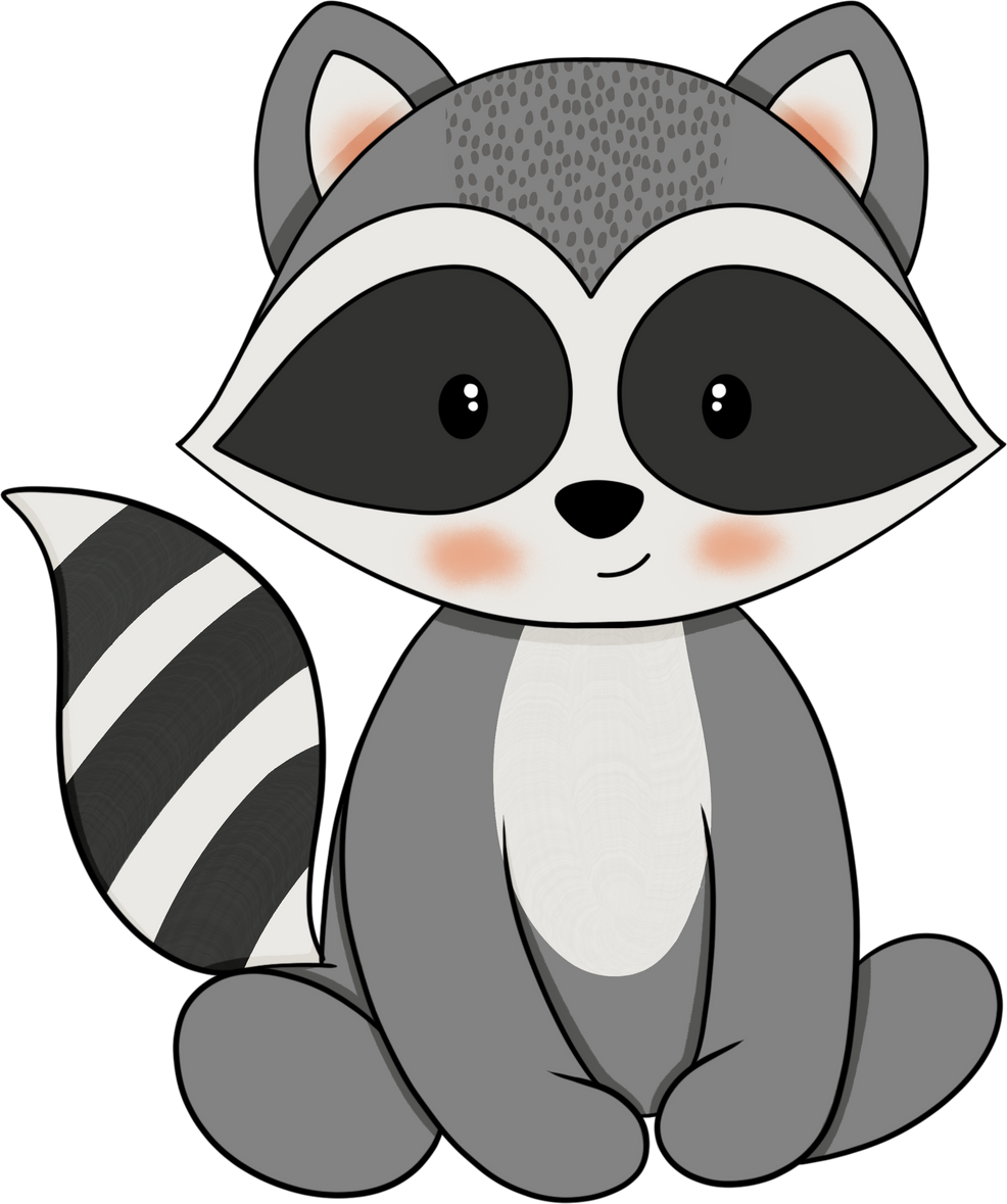 cute raccoon cartoon 